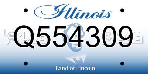 Q554309 Illinois License Plate