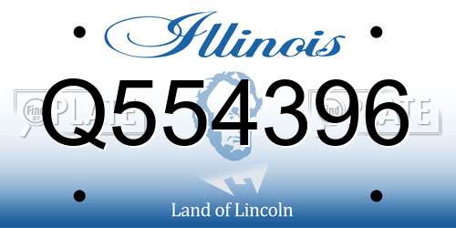 Q554396 Illinois License Plate