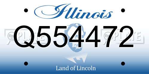Q554472 Illinois License Plate