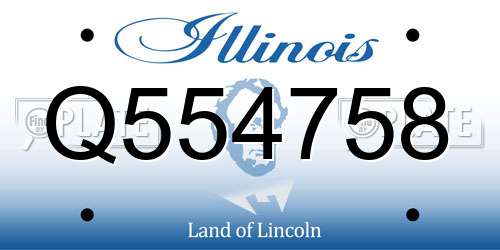 Q554758 Illinois License Plate