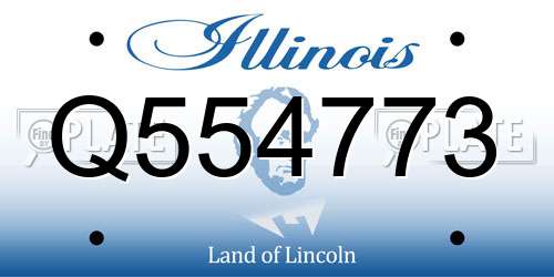 Q554773 Illinois License Plate