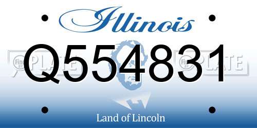 Q554831 Illinois License Plate