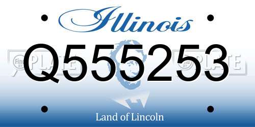 Q555253 Illinois License Plate