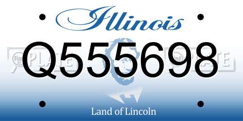 Q555698 Illinois License Plate