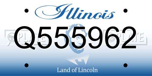 Q555962 Illinois License Plate