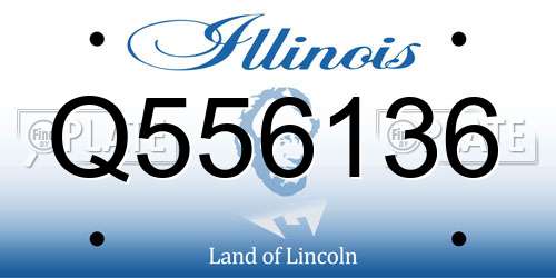 Q556136 Illinois License Plate