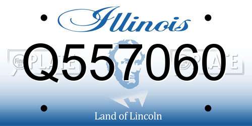Q557060 Illinois License Plate