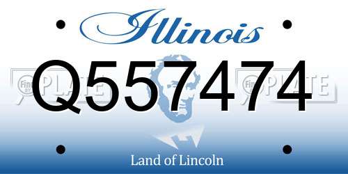 Q557474 Illinois License Plate