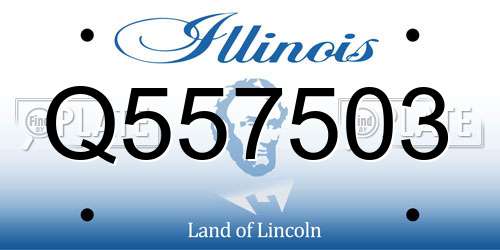 Q557503 Illinois License Plate