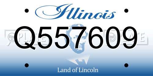 Q557609 Illinois License Plate