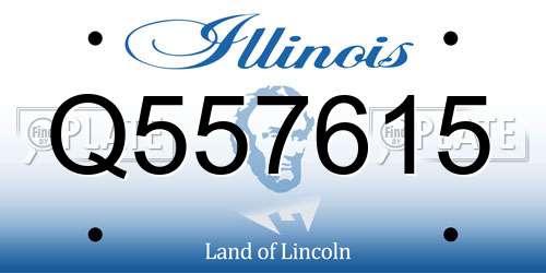 Q557615 Illinois License Plate