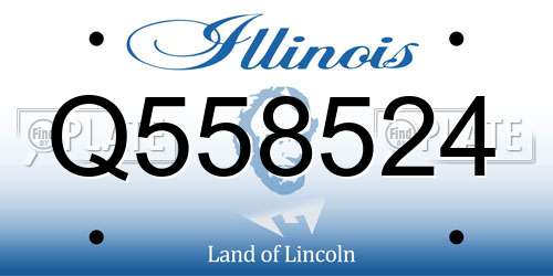 Q558524 Illinois License Plate