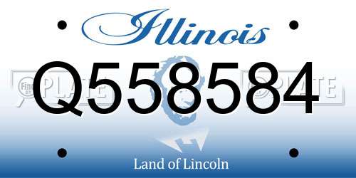 Q558584 Illinois License Plate