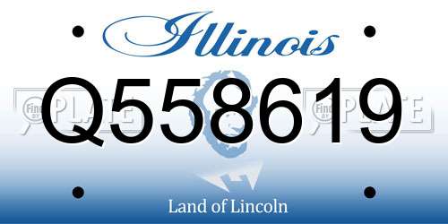 Q558619 Illinois License Plate