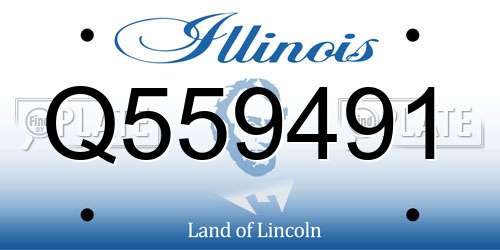 Q559491 Illinois License Plate