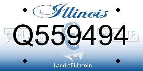 Q559494 Illinois License Plate