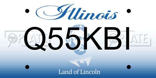 Q55KBI Illinois License Plate