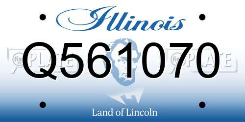 Q561070 Illinois License Plate