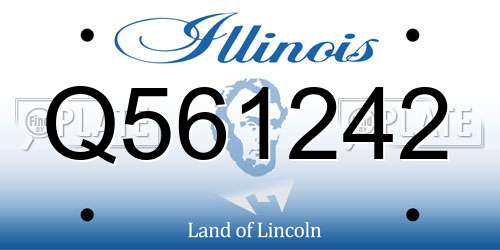 Q561242 Illinois License Plate