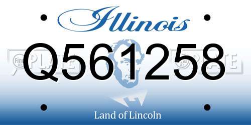 Q561258 Illinois License Plate