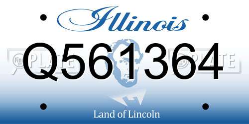 Q561364 Illinois License Plate