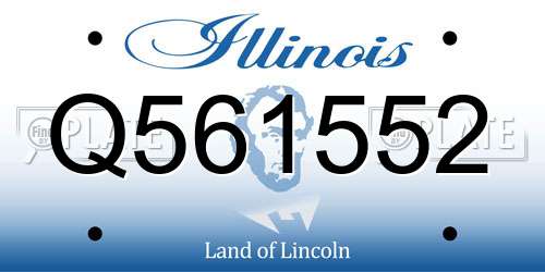 Q561552 Illinois License Plate