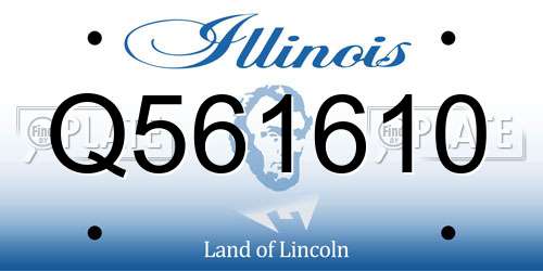 Q561610 Illinois License Plate