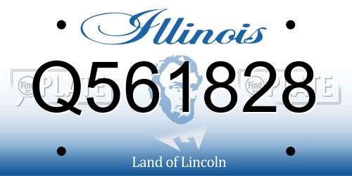 Q561828 Illinois License Plate