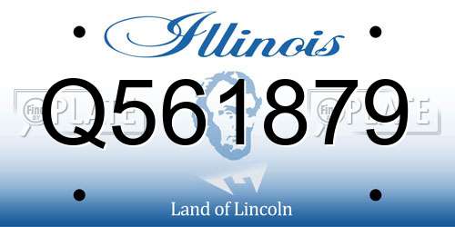 Q561879 Illinois License Plate