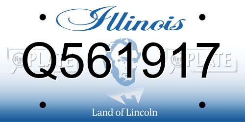 Q561917 Illinois License Plate