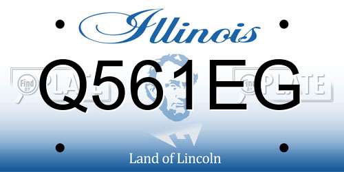 Q561EG Illinois License Plate