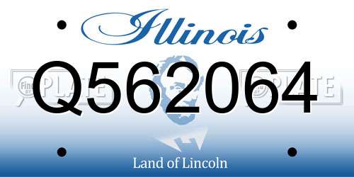 Q562064 Illinois License Plate