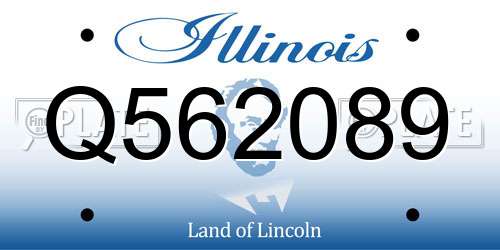Q562089 Illinois License Plate