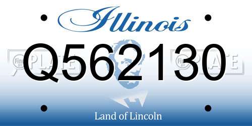 Q562130 Illinois License Plate