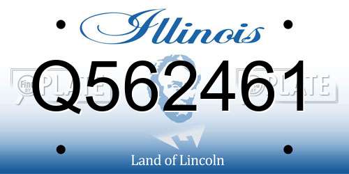 Q562461 Illinois License Plate