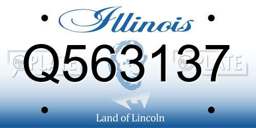 Q563137 Illinois License Plate