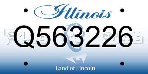 Q563226 Illinois License Plate