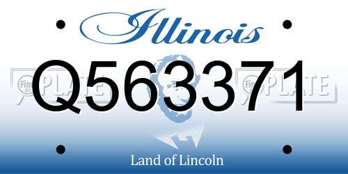 Q563371 Illinois License Plate