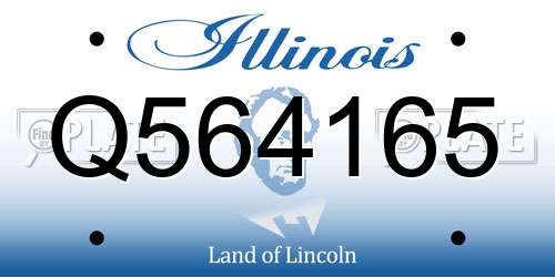 Q564165 Illinois License Plate