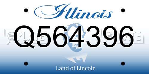 Q564396 Illinois License Plate
