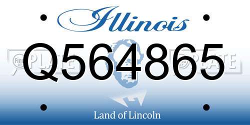 Q564865 Illinois License Plate