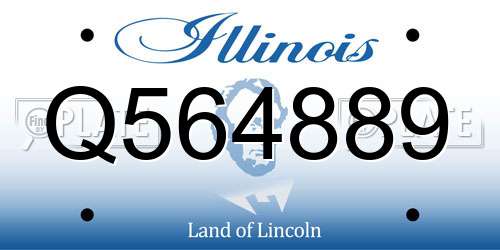 Q564889 Illinois License Plate
