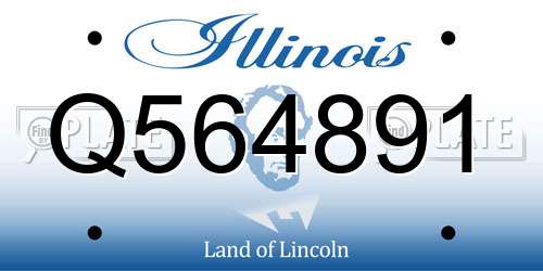 Q564891 Illinois License Plate