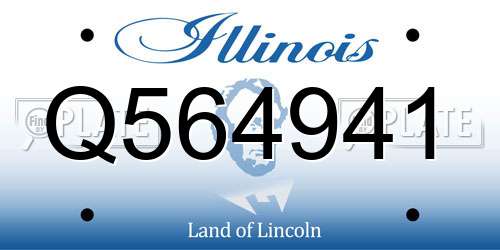 Q564941 Illinois License Plate