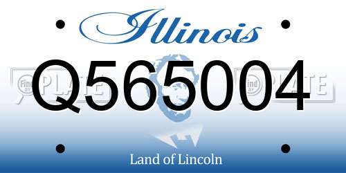 Q565004 Illinois License Plate