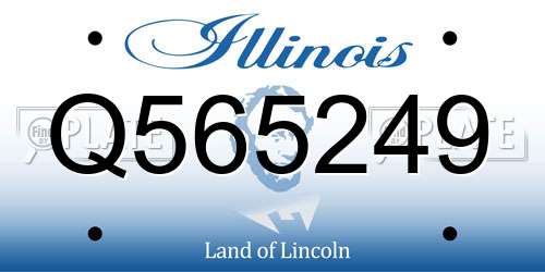 Q565249 Illinois License Plate