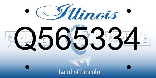 Q565334 Illinois License Plate