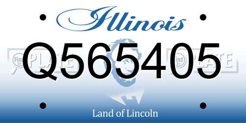 Q565405 Illinois License Plate
