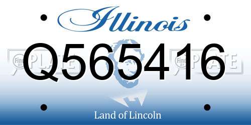 Q565416 Illinois License Plate