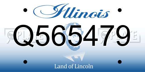 Q565479 Illinois License Plate